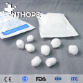 disposable surgical colored absorbent cotton ball and swab holder